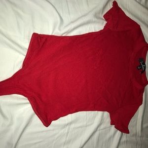 lulus red bodysuit